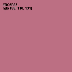 #BC6E83 - Turkish Rose Color Image