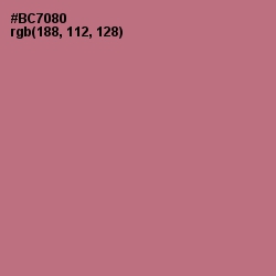 #BC7080 - Turkish Rose Color Image