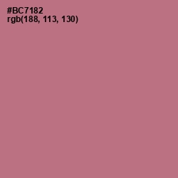 #BC7182 - Turkish Rose Color Image