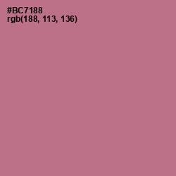 #BC7188 - Turkish Rose Color Image