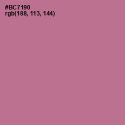#BC7190 - Turkish Rose Color Image