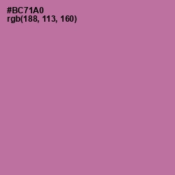 #BC71A0 - Turkish Rose Color Image