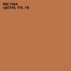 #BC744A - Santa Fe Color Image