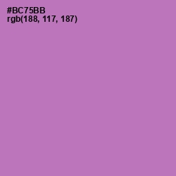 #BC75BB - Wisteria Color Image