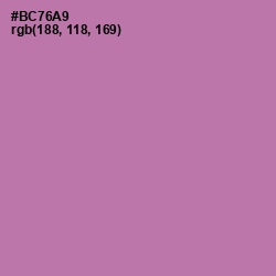 #BC76A9 - Wisteria Color Image