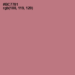 #BC7781 - Turkish Rose Color Image