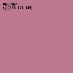 #BC7991 - Turkish Rose Color Image