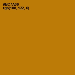 #BC7A06 - Pirate Gold Color Image