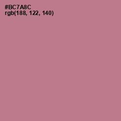 #BC7A8C - Turkish Rose Color Image