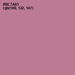 #BC7A93 - Turkish Rose Color Image