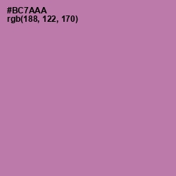 #BC7AAA - Wisteria Color Image