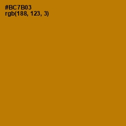 #BC7B03 - Pirate Gold Color Image