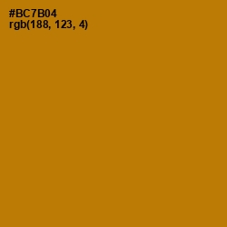 #BC7B04 - Pirate Gold Color Image
