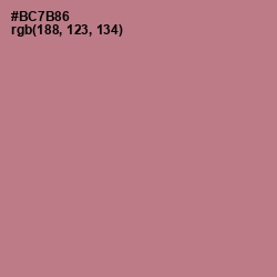 #BC7B86 - Turkish Rose Color Image