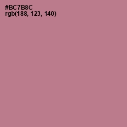 #BC7B8C - Turkish Rose Color Image