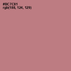 #BC7C81 - Turkish Rose Color Image