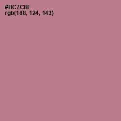 #BC7C8F - Turkish Rose Color Image