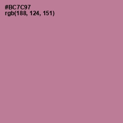 #BC7C97 - Turkish Rose Color Image