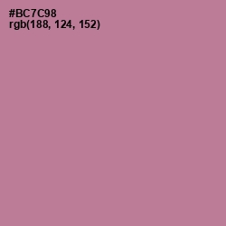 #BC7C98 - Turkish Rose Color Image