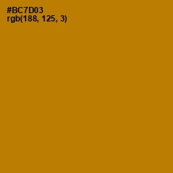 #BC7D03 - Pirate Gold Color Image
