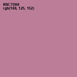#BC7D98 - Turkish Rose Color Image