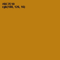 #BC7E10 - Pirate Gold Color Image