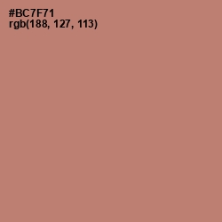 #BC7F71 - Coral Tree Color Image