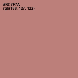 #BC7F7A - Coral Tree Color Image