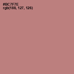 #BC7F7E - Coral Tree Color Image