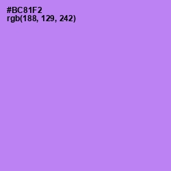 #BC81F2 - Dull Lavender Color Image