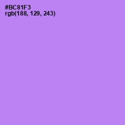 #BC81F3 - Dull Lavender Color Image