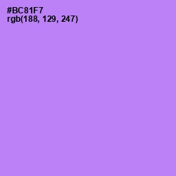 #BC81F7 - Dull Lavender Color Image