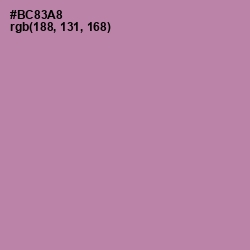 #BC83A8 - Amethyst Smoke Color Image