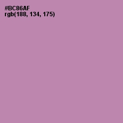#BC86AF - Amethyst Smoke Color Image