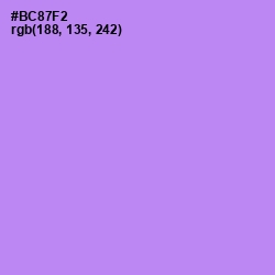 #BC87F2 - Dull Lavender Color Image