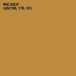 #BC8B3F - Marigold Color Image
