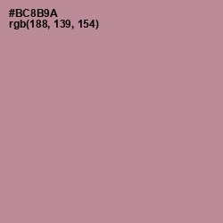 #BC8B9A - Quicksand Color Image