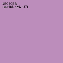 #BC8CBB - Amethyst Smoke Color Image