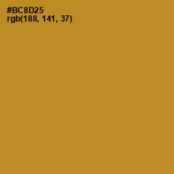 #BC8D25 - Marigold Color Image