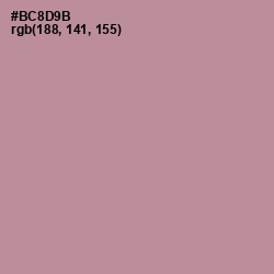 #BC8D9B - Quicksand Color Image