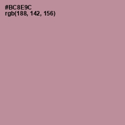 #BC8E9C - Thatch Color Image