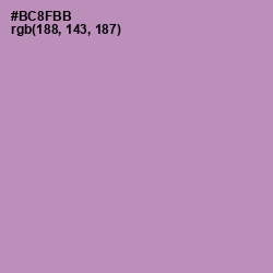 #BC8FBB - Amethyst Smoke Color Image