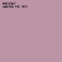 #BC93A7 - Amethyst Smoke Color Image