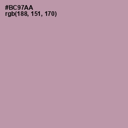 #BC97AA - Amethyst Smoke Color Image