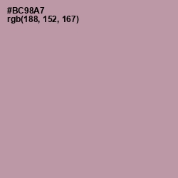 #BC98A7 - Amethyst Smoke Color Image