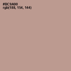 #BC9A90 - Thatch Color Image