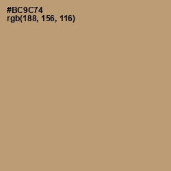 #BC9C74 - Sandrift Color Image