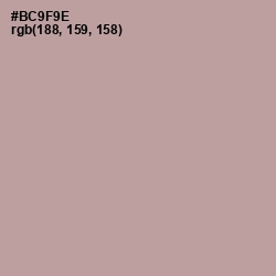 #BC9F9E - Thatch Color Image