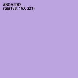 #BCA3DD - Cold Purple Color Image