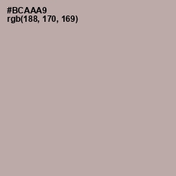 #BCAAA9 - Silk Color Image